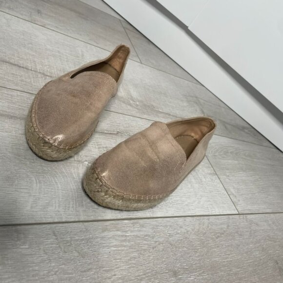 GAP Metallic Rose Gold Espadrille Slip-On Flats – Size 7 - Picture 2 of 8